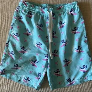 Aqua monkey Print Shorts